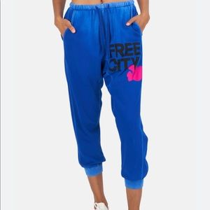 Free City Electric Blue Sweatpants Size Medium